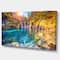 Designart - Turquoise Water and Sunny Beams - Landscape Photography Canvas Print